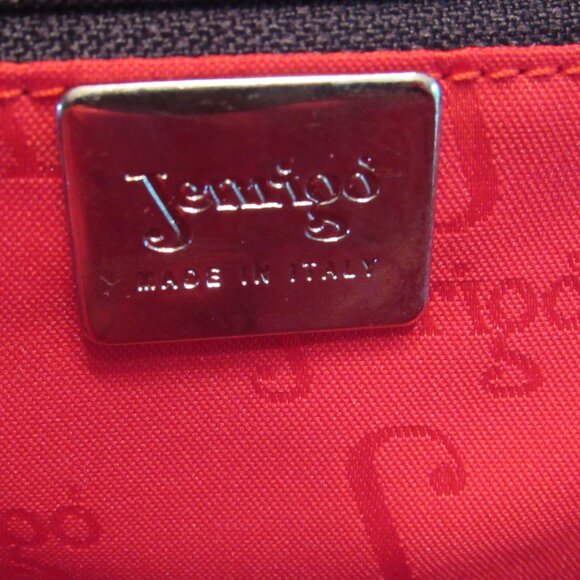 Jenrigo Large Embossed Green Leather Double Handle Satchel/Tote Handbag - Picture 8 of 14